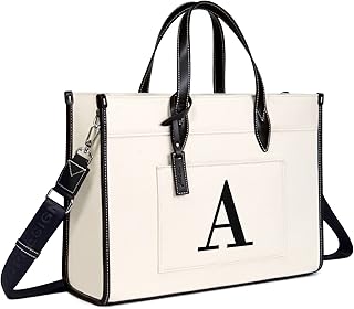 TOPDesign Initial Laptop Tote Bag for Women