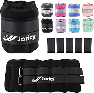 Adjustable Ankle Weights for Women Men Kids 1/2/3/4/5/6/8/10/12/20 LBS 1 Pair Wrist Leg Arm Weights with Removable Weight, Strength Training Weight for Jogging, Walking, Running, Fitness