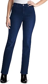 سروال حريمي من Gloria Vanderbilt مطبوع عليه Amanda Classic High Rise Tapered Jean، مدبب