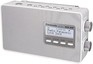 راديو رقمي من باناسونيك RF-D10EG-W (DAB+/FM موالف يعمل بالبطارية) أبيض