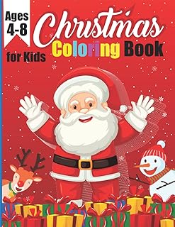 Christmas Coloring Book: Give a brilliant Christmas present to your kids! 54 pages