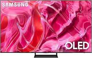 تلفزيون سمارت، OLED S90 مقاس 55 انش من سامسونج، اسود، 2023، معالج كوانتوم عصبي 4 كيه، تصميم ليزر سليم، موشن اكسليريتور تربو برو، QA55S90CAUXSA