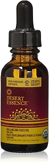 زيت موازن للوجه Desert Essence - 0.96 أونصة سائلة - زيت الرمان والجوجوبا - يعزز توازن لون البشرة - لجميع أنواع البشرة - مرطب - العناية بالبشرة - ناعم وحريري - معتمد من وزارة الزراعة الأمريكية - خالٍ م