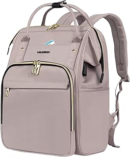 VANKEAN Laptop Backpack for Women Men 17.3 Inch Stylish Computer Work Backpack, Waterproof College Daypack Backpacks with USB Port & RFID Blocking, Business Travel Backpack