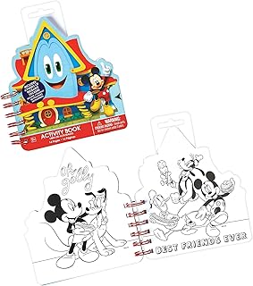 Paper Sticker Activity Book - 6.75" x 5.4", 1 Count - Perfect for Kids Fun and Learning, Disney Mickey Mouse