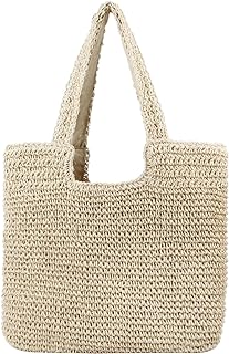 Freie Liebe Straw Beach Bag for Women Summer Woven Tote Bag Shoulder Handbags