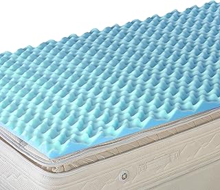 DMI Foam Mattress Topper ، وسادة إسفنجية لصناديق البيض ، وسادة مرتبة وسرير علوي للدعم ، وتدوير الهواء ، وتخفيف الضغط وتوزيع الوزن ، مرتبة بحجم المستشفى ، 33 × 72 × 2