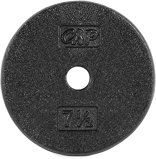 CAP Barbell Cast Iron Standard 1-Inch Weight Plates| Multiple Options