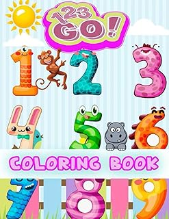 123 coloring book: (EDITION 2022 ) Fun with Numbers, Shapes, Colors, and Animals!