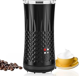 Milk Frother Electric, 240ml Milk Foamer, 4-in-1 Milk Warmer, Foaming for Coffee, Latte, Cappuccino, Hot Chocolate