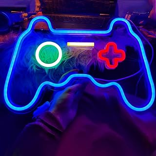 AurGun Gamer Neon Sign, Game Controller Neon Sign for Gamer Room Decor - Gaming Neon Sign for Teen Boy Room Decor, LED Game Neon Sign Gaming Wall Decor - Best Gamer Gifts for Boys, Kids