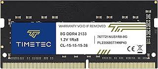 وحدة RAM SODIMM IC DDR4 2133 MHz 2133MHz-17000 بدون ECC بجهد 12 فولت 2V 1R×8 من 260 دبوس من تايمتيك هاينكس للكمبيوتر واللابتوب (8 جيجا)، سعة 8.0 GB