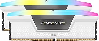 كورسير ذاكرة RAM DDR5 RGB من فينجيانس 32GB (2x16GB) 6000MHz CL30-36-36-76 1.4 فولت AMD اكسبو وانتل XMP - ابيض (CMH32GX5M2B6000Z30W)