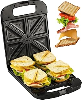 Adler AD 3055 sandwich maker 2000 W Black,Silver