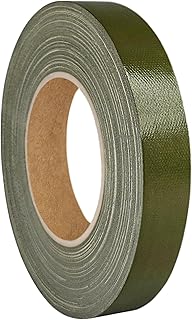 KS24 Products Gaffer Tape, Premium Fabric Tape, Large Selection of Colours and Widths, Strong Adhesive & Removable, Olive Green, 19 mm x 50 m