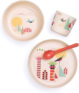 Ekobo Kids Bambino Bamboo Kid Dining Set TREES