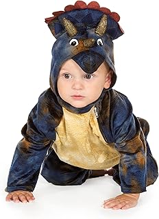 Baby Triceratops Onesie Official Natural History Museum Kids Dinosaur Costume, 12-18 Months Unisex, High Quality, Dinosaur Onesie, Dinosaur Dress Up | Toddler Dinosaur Costume by Pretend to Bee