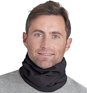 Tough Headwear Neck Warmer - Winter Fleece Neck Gaiter& Fleece Neck Warmer - Ski Gaiter for Men - Reversible Neck Gaiter