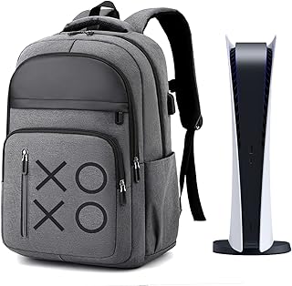 YB-OSANA Gaming Console Backpack for PS5 Backpack Travel Carrying Case for Controllers and Gaming Accessories