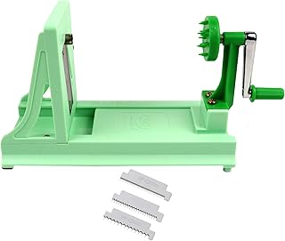 فولوم قطاعة خضروات حلزونية يابانية مع شفرة مستقيمة الحواف و3 شفرات مسننة