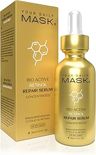 Your Daily Mask Retinol Serum for Face – Gentle Anti-Aging Serum with Retinol, Hyaluronic Acid, and Vitamin E for A More Youthful Feel – Skin Care Made to Improve Fine Lines & Wrinkles