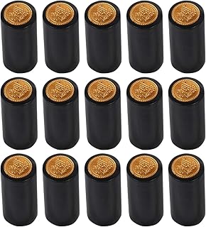 Toddmomy Wine Bottles Wine Corks 100Pcs Heat Shrink Capsules Black Wine Bottle Shrink Caps Bottle Seal Sleeves Wine Shrink Wrap Caps Wine Bottle Capsules for Home Wine Cellars Wine Bottles Cruise