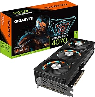 جيجابايت بطاقة عرض مرئي جيفورس RTX 4070 للالعاب او سي 12 جيجا 3 مراوح ويندفورس 12GB 192 بت GDDR6X فيديو GV N4070Gaming OC 12GD pci_e_x16