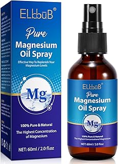 Magnesium Oil Spray - 100% Pure and Natural Magnesium Oil - Effective Aid for Muscle Recovery, Pain Relief, Sleep Improvement & Stress Reduction - Highly Concentrated & Skin-friendly