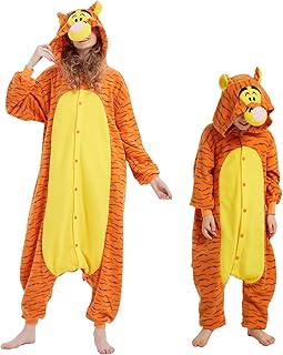 SWEETXIN Adult Kid Unisex Onesie Pajamas Halloween Christmas Sleepwear Jumpsuit Cosplay Costume Suit for Women and Men