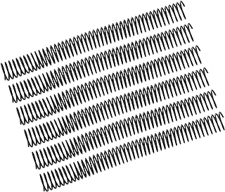 لفائف تجليد حلزونية، مادة بلاستيكية، قطر 25.4 ملم، 35 قطعة، سعة 215 ورقة متعددة الاغراض، العمود الفقري لربط الاسلاك للمستندات المكتبية (اسود)