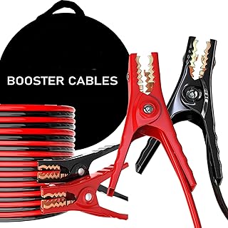 Mushan Jumper Cables for Car SUV Van, Automotive Battery Booster Cables for Starting Dead Car With Carry Bag (6-Gauge (12 Feet))