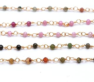 Rare Gemstone Rosary Chains for jewelry making