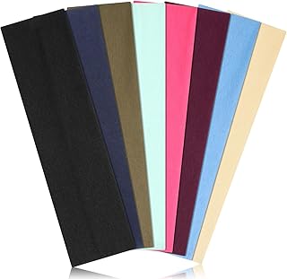 Headbands for Women Non Slip - Stylish Sports Hair Bands for Women's Hair - Soft Cotton Cloth Stretchy Headbands for Women for Yoga, Outdoor Exercise Running