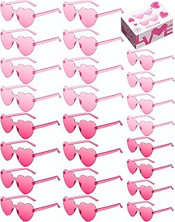 JDHXBMW 24 Pairs Heart Shaped Sunglasses for Women Bulk Heart Glasses Party Favor Decoration Accessories Eyewear