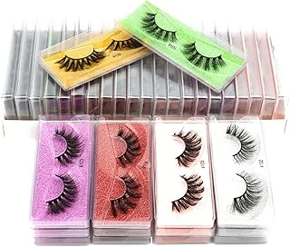 3D Mink Eyelashes 10 Styles Luxurious Fluffy False Lashes 100% Siberian 3D Mink Fur Eyelashes Reusable Handmade Natural Look Lashes Fake Eyelashes