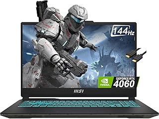 لابتوب العاب كروس شير ام اس اي 2022 بشاشة 15.6 انش بدقة FHD 1080P 144Hz (64GB RAM / 2TB PCIe SSD / معالج انتل كور 8-i7-11800H (افضل من رايزن 7 5800H، RTX 3050)، كاميرا ويب، اضاءة خلفية RGB، ويندوز 10