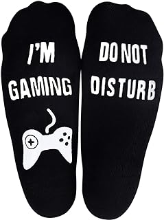 Tmflexe Unisex Cotton Socks If U Can I'm Gaming Socks, Gamer Socks Funny Novelty Socks Great Christmas for Men Women