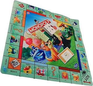 Hasbro Gaming Monopoly Junior XL Play Mat 61 x 61 cm German Version Children's Game Board Game