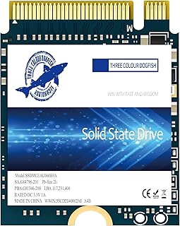 Dogfish SSD 256GB M.2 2230 NVMe PCIe Gen 3.0 x4 Internal Solid State Drive, Gaming SSD, Compatible with Steam Deck Surface Pro Ultrabook Laptop (M.2 2230 PCIe, 256GB)