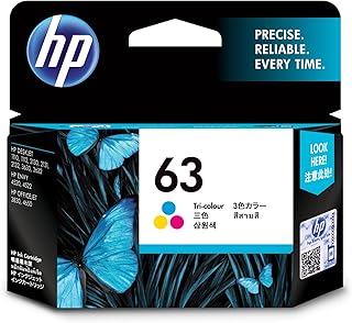 HP خرطوشة حبر ثلاثية الالوان 63 F6u61aa