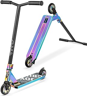 Joycruise Stunt Scooter für Kinder ab 8 Jahre & Erwachsene, Stunt Roller mit 360° Lenkung Funscooter Kickscooter 110mm Räder Alu Core Robuster Trick Roller Tretroller