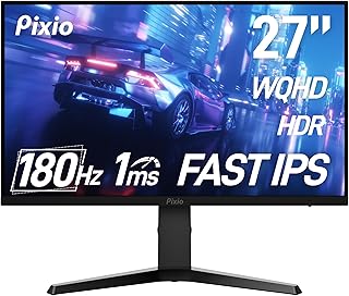 بيكسو شاشة العاب برايم نيو PX277 27 انش 180Hz QHD 1440p 1ms GTG Fast IPS مع مزامنة تكيفية، أسود