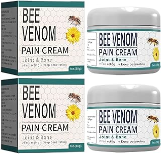 2PCS Bee Venom Joint R elief Cream, New Zealand Bee Venom Cream, Joint and Bone Gel, Bee Venom Cream Provides for Back,Neck,Hands,Feet Joints Etc.