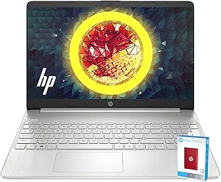 HP احدث لابتوب اسنشيال 15.6 انش، ذاكرة RAM 16GB، SSD 1TB (512GB PCIe وP500 500GB خارجي)، معالج انتل رباعي النواة، بطاقة رسومات انتل UHD، USB نوع C، عمر بطارية طويل، ويندوز 11 هوم