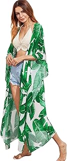 NC Women's Stylish Kimono Cardigan, Loose Sleeveless Beach Cover Up, Fashion Swimwear Cover for 2022 Spring Summerï¼Å’For Beach Party Playing Gift for Women