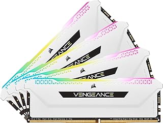 كورسير فينجيانس RGB برو SL 32GB (4x8GB) DDR4 3200 (PC4-25600) C16 1.35 فولت - ابيض (CMH32GX4M4E3200C16W)