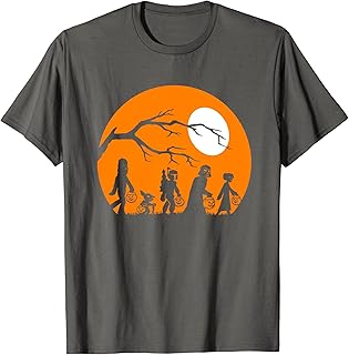 ستار ورز تي شيرت مطبوع عليه عبارة Trick Or Treat Halloween Silhouette