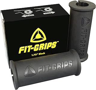 Core Prodigy Fit Grips - Thick Grip Training Adapter for Fat Bar Weight Lifting, Barbells, Dumbbells