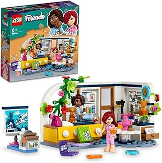 مجموعة لعبة البناء غرفة آليا 41740 من LEGO Friends؛ مجموعة غرفة النوم للأطفال الذين تبلغ أعمارهم 6 سنوات أو أكثر؛ تتوفر مع شخصيتي دميتين صغيرتين (209 قطعة)