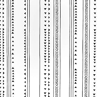 ورق حائط مثلث حديث من Caltero 17 بوصة × 16.4 قدم مثلث قشر ولصق ورق أسود أبيض ورق اتصال سهم تريليس ورق حائط فينيل ذاتي اللصق لغرفة المعيشة غرفة النوم والجدران الداخلية، من كالتيرو
